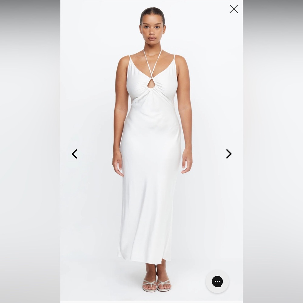 Because and Bridge white dress